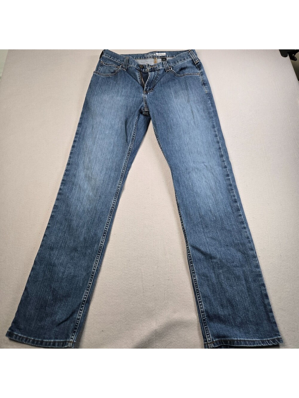 Carhartt Men's Rugged Flex Relaxed Fit Blue Straight Leg Jeans 30x32 Medium Wash